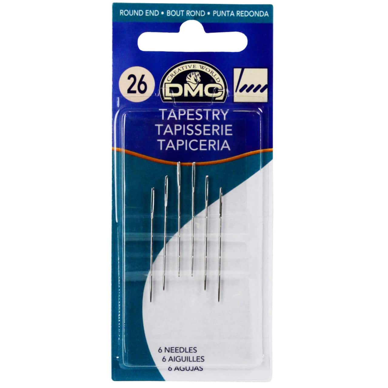 24 Packs: 6 ct. (144 total) DMC® Size 26 Tapestry Needles